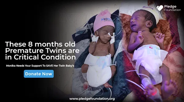 Monika’s 8-month-old twin premature babies need your urgent support | Save a Life