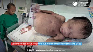 Help Saniya Save her only Month-Old Premature Baby | Donate Now