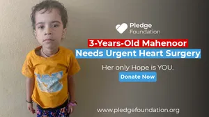 3-Years-Old Mahenoor Needs Urgent Early ASD Surgical Closure for Her Heart | Donate Now