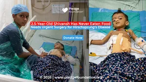 Help Nikita Save her 2.5-Year-Old Shivansh from Hirschsprung’s Disease | Donate Now