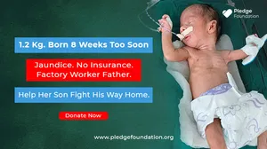 1.2 Kilograms. 8 Weeks Too Soon. A Daily Wage Labourer's Son Is Fighting Jaundice and Respiratory Distress in the NICU.