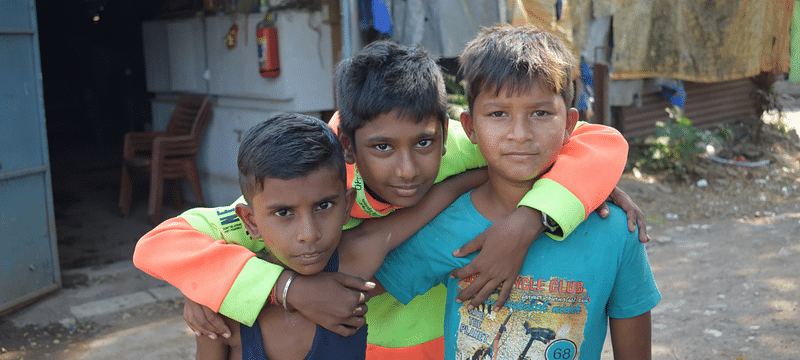 Excited children at Food and Hunger Project